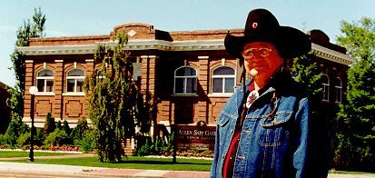 Allen Sapp standing in front of the Gallery.